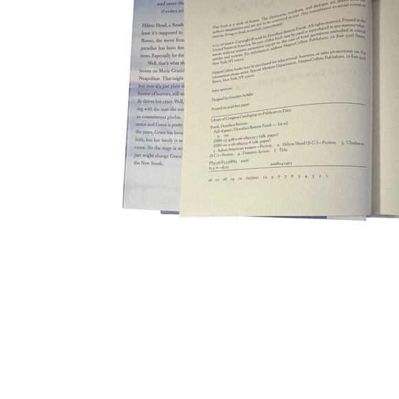 Full of Grace a Novel by Dorothea Benton Frank Hardcover First Edition - Picture 2 of 3